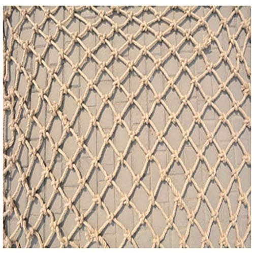 bandezid Rete di Sicurezza Balcone Anti-Caduta Rete Bambini Balcone Protezione Rete in nylo Rete Scale Anti-Caduta Parco Giochi Rete per Amaca-Corda di Canapa 1x5m(3.3x16.4ft)
