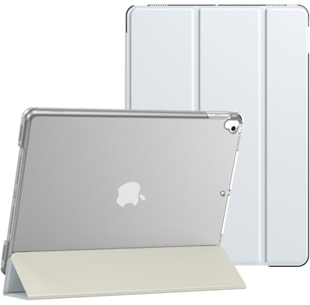Étui intelligent pour Apple iPad Pro 10.5 (2017) A1701 A1709 et Air 3 (2019) A2153 A2123 A2152 avec fonction veille/réveil automatique (argent)