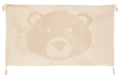 ATMOSPHERA CREATEUR D'INTERIEUR Teppich aus Baumwolle, 3D, Bärform, Beige
