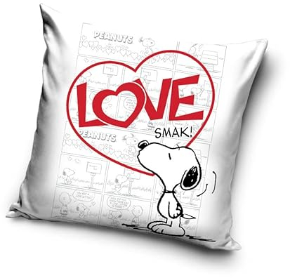 Carbotex Snoopy Peanuts SNO203027 Kissen Dekokissen Zierkissen 40x40 cm