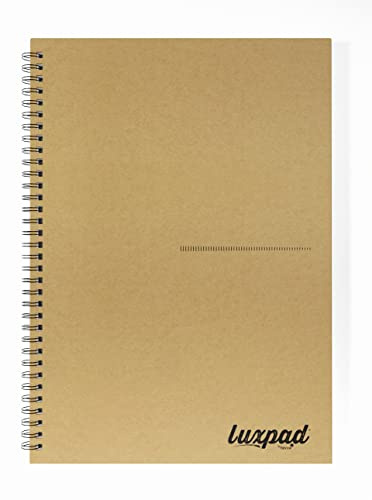 Silvine Luxpad FSC A4 Notizbuch, gebunden, gebunden, liniert, 160 Seiten, Kraftpapier
