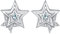 Arrebol Ohrringe Sterne 925 Sterling Silber Damen Ohrstecker mit 3A Zirkonia Original Schmuck Für Frauen Mädchen Geschenk