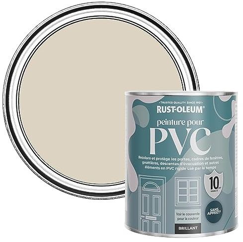 Rust-Oleum Beige uPVC Door and Window Paint In Gloss Finish - Hessian 750ml