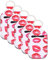 LALAFINA 1set Neoprene Alcohol Bottle Cover Lip Balm Holder Key Chain Hand Bottle Carrier for Toiletry Products Patterns Easy to Carry Red White
