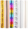 Briartw Wärmeaktivierte Folie, 6 Farben, 2,5 m x 15 cm / Rolle, Heißfolien-Papier-Transferblätter für Heißfolien-Stift und Heißprägefolie, für Kartenherstellung, Einladungen, Papierbastelarbeiten,