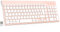 cimetech Clavier sans Fil, Clavier AZERTY Français avec Récepteur Nano USB 2.4GHz Ergonomique Compatible avec Windows/MacOS, Windows PC Laptop - Rose