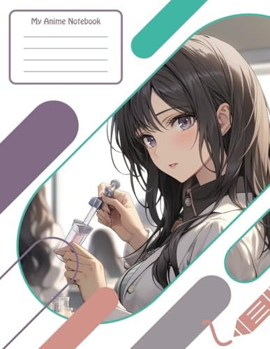 My Anime Graph Paper Composition Notebook: Cute Anime Themed Graph Paper Comp Book For Students, Quad Ruled 5x5, 110 Pages (55 Sheets) 8.5 x 11 inches