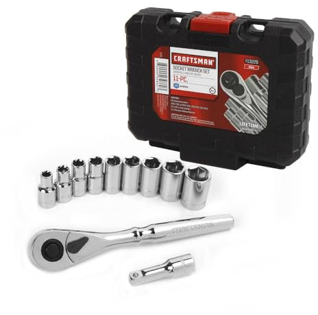 Craftsman Juego de 11 llaves de vaso en pulgadas