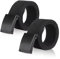 KEYRI 2 Stück Gürtel Herren, Business Güertel Nylon Canvas Belt Herren Guertel Canvasgürtel Gürtel Ohne Löcher Verstellbarer Arbeitsgürtel Stoffgüertel Outdoor Güertel für Herre Länge 135 cm (Schwarz)