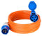 10M Extension Lead - Heavy Duty Caravan Hook Up Cable 240V 16amp Camping Extension Lead High Visibility Orange Mains Power Lead Ideal For Campervans & Motorhomes