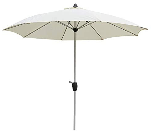 Gartensonnenschirm, 2,7 m Gartenschirm, Sonnenschutz, mit Kurbelmechanismus, für Außengärten, Balkon und Terrasse, Sockel nicht im Lieferumfang enthalten, Wärmedämmung, Sonnenschutz, Anti-Ultraviolet