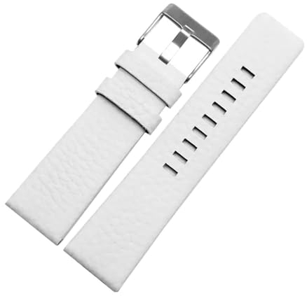 ROWCES Leder-Uhrenarmband, 22mm – 32mm, Uhrenarmband mit Dornschließe aus Edelstahl, Zubehör für Herrenuhren, 32mm