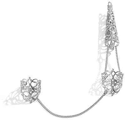 BOGEEL - Finger Tip Nail Rings for Women Adjustable Opening Nail Art Accessory Finger Tip Ring Claw Ring Nail Protector