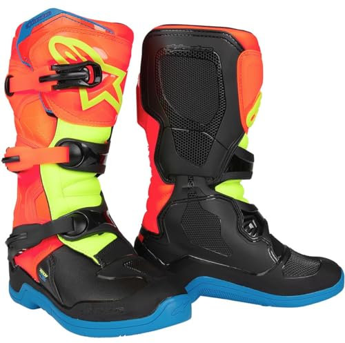 Alpinestars Youth Tech 7s Boots, Stivali Moto Unisex-Adulto, Multicolore, Taglia Unica