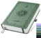 EMSHOI Notizbuch A5 Liniert, Dickes Notizblock, 320 Nummerierten Seiten, Hardcover Leder Notizbuch zum Schreiben, 100gsm Liniert Papier für Frauen Männer Büro Schule Tagebuch, 14.5 x 21cm - Hellgrün