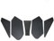 LABUNE Motorrad Tankaufkleber Motorrad Aufkleber Set Tankpad für Ka&wasaki für Ninja 400 500 SE für Ninja500 für Ninja500 2017–2024 Tank Aufkleber