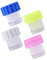 Healvian 4pcs Manual Contacts Lens Cleaners Compact Colored Lens Cleaning for Daily Use Includes Yellow Blue White Pink Essential Contact Clean Tools for Women