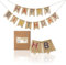 PHENO FLAGS Happy Birthday Stoff-Wimpelketten (2m und 2,5m) aus Leinen, Wiederverwendbare Geburtstags Dekoration bunt Bedruckt