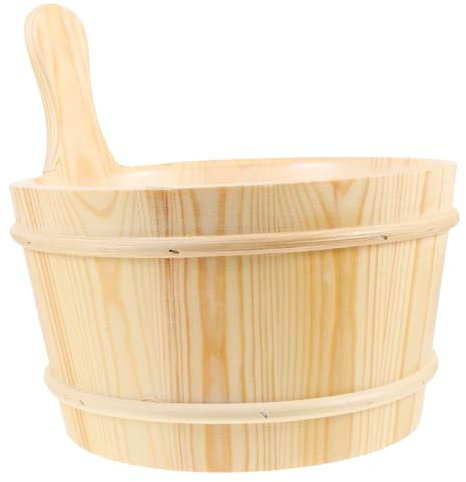 CANIGHT Sauna Eimer Aus Holz Hochwertiger Holzfass Für Sauna Und Dampfbad Großer Wassertank Langlebig Und Temperaturbeständig Für Zuhause Und Gewerbliche Nutzung Perfektes