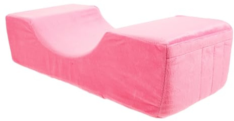 FRCOLOR Nackenstützkissen für Wimpernverlängerungen Kreatives Kissen mit Seitenfach Lint Kopf und Nackenstütze für Zuhause und Salon Lidschatten Tape