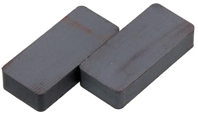 Neilsen CT4682 2pc Ceramic Block Magnets – 22 x 47mm, 10mm Deep – Strong Rectangular Ferrite Magnets for DIY, Crafts, Science Projects, Workshop, and Industrial Use
