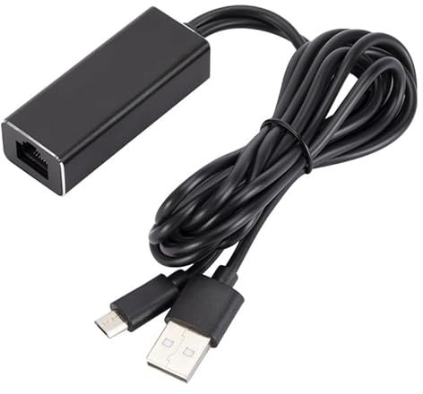 USB 2.0 zu RJ45 Ethernet Netzwerkkarte Adapter Micro USB Power zu RJ45 10/100Mbps für Fire TV Stick Chromecast Google