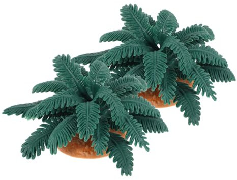 Toddmomy 2pièces Arbre Miniature Et Palmier Décoratif Artificiel pour Diorama Maison De Poupée Jardin Miniature avec pour Intérieur Et Extérieur
