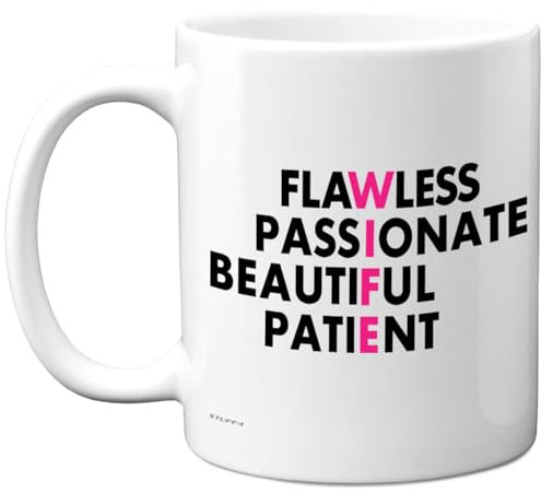 Stuff4 Wife Gifts - Family Acronym Mug - Happy Birthday Gifts for Wife from Husband Partner, Wordplay Birthday Anniversary Presents, 11oz Ceramic Dishwasher Safe Premium Mugs