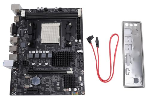 SPYMINNPOO A78SD3 Scheda Madre per Computer con PCIe X16 DDR3 RAM USB 3.0 Compatibile con CPU FX/APU per Giochi e PC da Ufficio