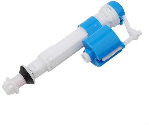 Jotekonoby G1/2 Bodeneinlass-WC-Spülkasten-Füllventil, verstellbare Höhe 21–32 cm, geräuschlos, wassersparend, Kunststoffmaterial, Handpress-Spülsteuerung