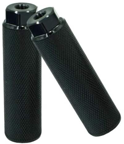 Skyzone Universal Bike Foot Pegs,2 PCS Anti-Slip Bmx Pegs Aluminum Alloy Stunt Pegs Bicycle Accessories for BMX, Mountain Bike (Black)