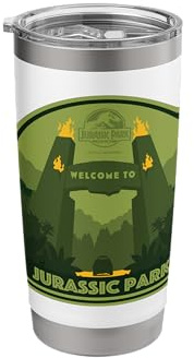 Jurassic Park Green Entrance Stainless Steel Insulated Tumbler