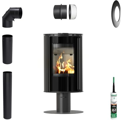 Ofen KRATKI ERIK mit Sockel 5,5kW Eco Design mit Montageset