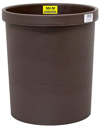 Metzger & Mendle 201S0300 Papierkorb schwer entflammbar braun