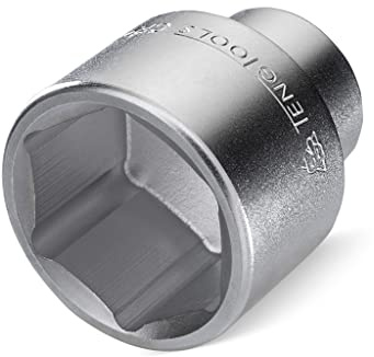 Teng Tools 19MM 3/4 Inch Drive 6 Point Metric Shallow Chrome Vanadium Socket | Mechanic Tool | Hand Tool - M3405196-C