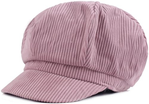 Kuyou Winter Gatsby Newsboy Barett Cap Schirmmütze Kappe Hut (Hot Pink)