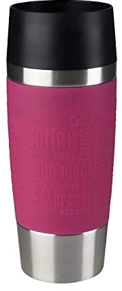 Tefal K30871 Travel Mug Thermos beker - 360 ml - RVS/Raspberry