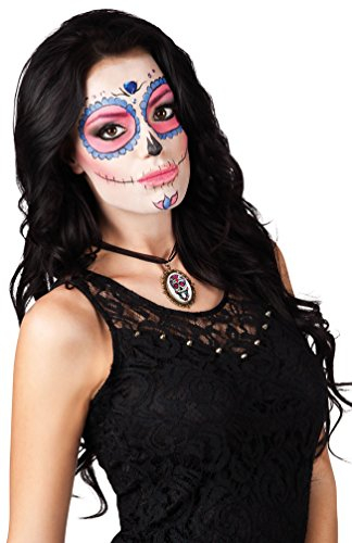 Karneval-Klamotten Halskette Kette Totenkopf Tag der Toten Halloween Karneval