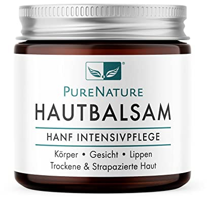 PureNature Haut-Balsam mit Hanf,100% naturrein, 60 ml