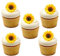 Orange Trading Dartmouth Ltd 30 Yellow Sunflower Flower Edible Wafer Paper Cake Toppers Decorations