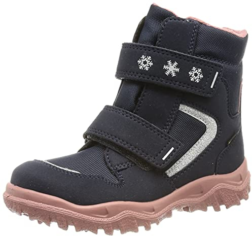 Superfit Mädchen HUSKY1 Boot, Schneestiefel, BLAU/ROSA 8010, 24
