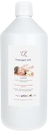 1L Aroma Massageöl - Jojoba für Massage, Physiotherapie, Wellness uvm., Artzneimittel Qualität (1L, Jojobaöl)