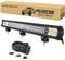 AUXTINGS 72 cm 28 Zoll 396W LED Lichtleiste Dreifachreihen Spot Flood Kombinationsstrahl Belege Off Road Beleuchtung Arbeits Leuchtturm mit Verdrahtung für LKW SUV ATV Bootsbeleuchtung,10-30V