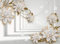 ABSTRAKT DESIGN Fototapete VLIES-350x260 cm (2151A)-Gold Blumen Rosen Orchidee Pflanzen Wandtapete-Inkl. Kleister-Vliestapete Bild Dekoration Wand-Dekor Moderne Motiv-Tapete Panorama Poster XXL