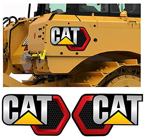 Für 2x große Escavator Caterpillar Aufkleber Katze Riesige Abziehbilder 106 cm * 66 cm (Size : 26x16.5cm)