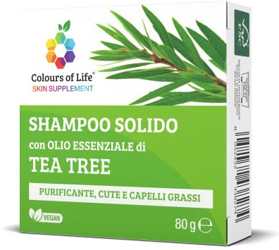 Colours of Life SKIN SUPPLEMENT Festes Shampoo Tea Tree 80g