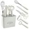 MAAFRI Sets 6 in 1 Stainless Steel Home Kitchen Gadgets Fruit Knife Peeler Chopping Board Set Food Scissor Cutting Board and Knife for Kitchen Dorm Travel