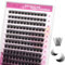 FADLASH 2024 Version Natürliche DIY Wimpernverlängerung (J02-0.07D,10-16MIX) Wiederverwendbar D Curl 0.07mm Lashes Cluster Extension für Anfänger Einzelne Wimpern Einzelne zu Hause