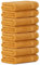 Luckytowel Handtücher Set 50x100 cm groß aus 100% Baumwolle, Handtuch Set mit 600g/m² Oeko-Tex Frottee Handtuchset als 8er Pack in Gold