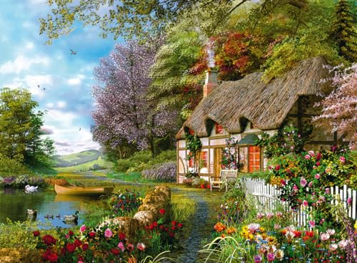 Ravensburger 12000700 - Country Cottage - 1500 piece Jigsaw Puzzle - puzzle for adults and kids age 14 years up